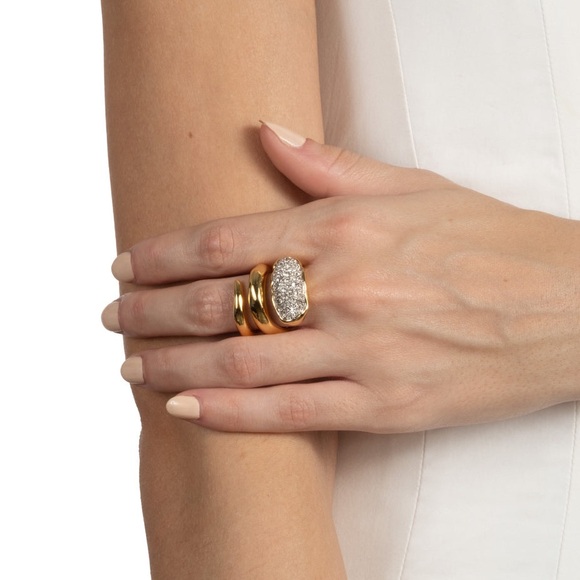 Alexis Bittar Solanales Crystal Coiled Pebble Ring - Picture 6 of 7